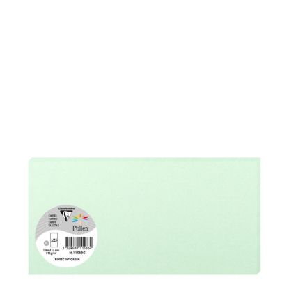 Picture of Pollen Cards 106x213mm (210gr) GREEN metallic