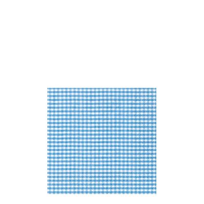 Picture of NAPKIN 25X25 VICHY BLUE -10975