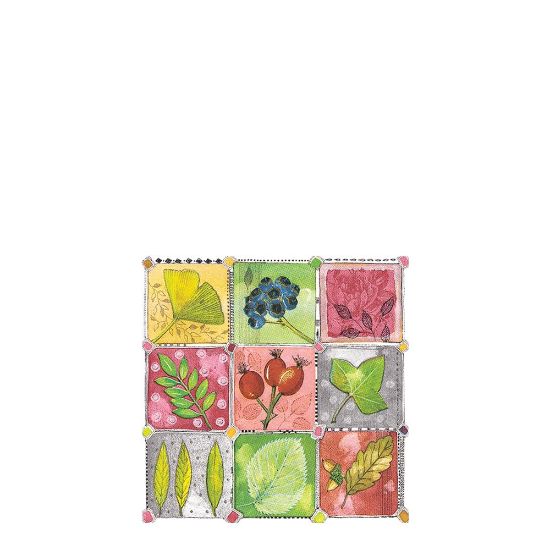 Picture of Napkins 25x25 - Leaves and Berries