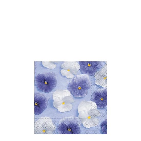 Picture of Napkins 25x25 - White & Purple