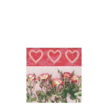 Picture of Napkins 25x25 - Rosas Y Amore