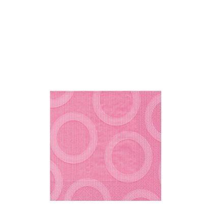 Picture of NAPKIN 25X25 CIRCLE ROSE-18204