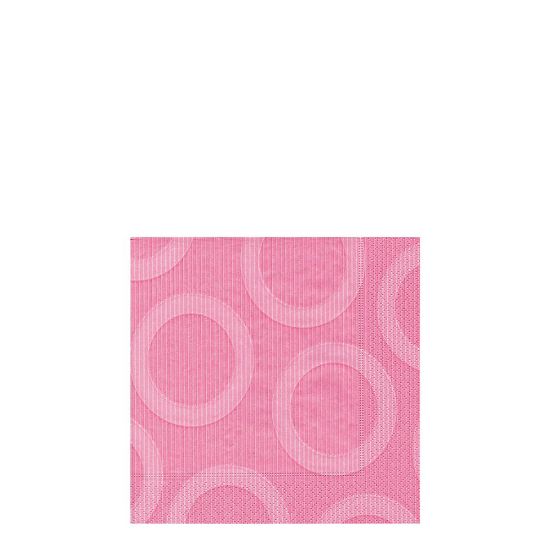 Picture of NAPKIN 25X25 CIRCLE ROSE-18204