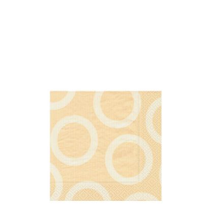 Picture of NAPKIN 25X25 CIRCLE CREA-18206