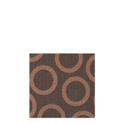 Picture of NAPKIN 25X25 CIRCLE BROW-18214