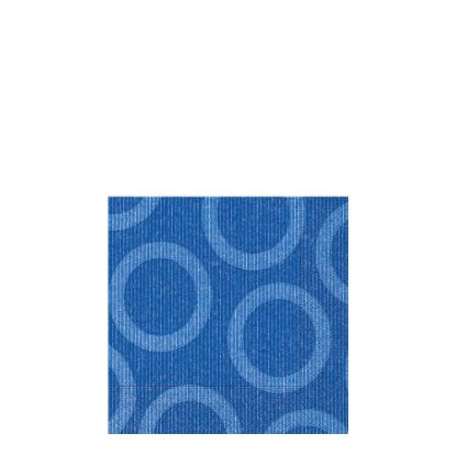 Picture of NAPKIN 25X25 CIRCLE BLUE-18215