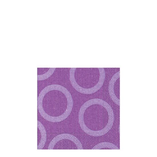 Picture of NAPKIN 25X25 CIRCLE LILA-18216