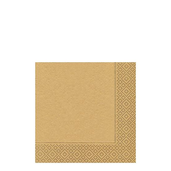 Picture of NAPKIN 33X33 UNI GOLD   -20085