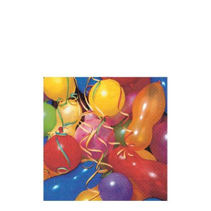 Picture of NAPKIN 33X33 BALLOONS   -20776