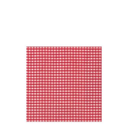 Picture of NAPKIN 33X33 VICHY RED  -20973