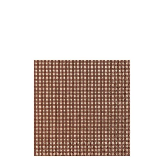 Picture of NAPKIN 33X33 VICHY BROWN-21064