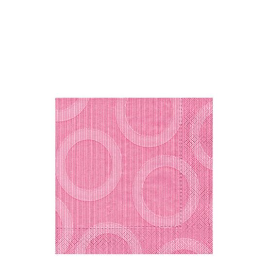 Picture of NAPKIN 33X33 CIRCLE ROSE-28204