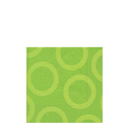 Picture of NAPKIN 33X33 CIRCLE KIWI-28205