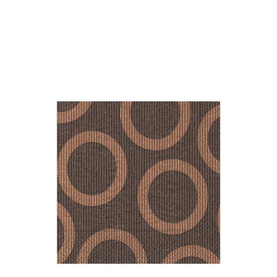 Picture of NAPKIN 33X33 CIRCLE BROW-28214