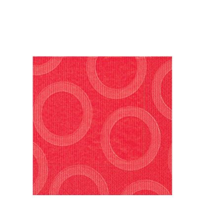 Picture of NAPKIN 40X40 CIRCLE RED -38202
