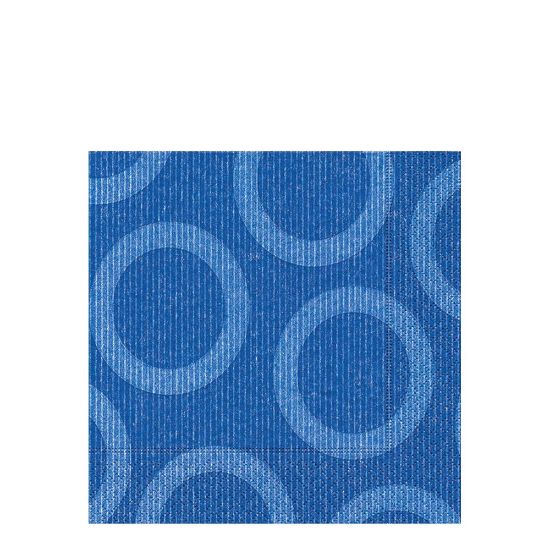 Picture of NAPKIN 40X40 CIRCLE BLU -38215