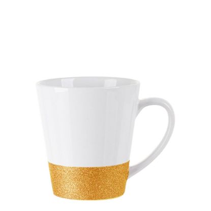 Picture of MUG 12oz LATTE (GLITTER) GOLD bottom