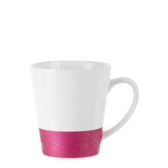 Picture of MUG 12oz LATTE (GLITTER) PURPLE bottom