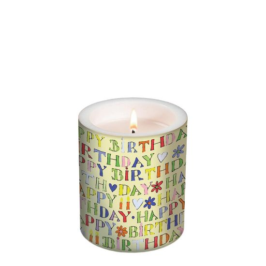 Picture of CANDLE 10.5X12-HAPPY BI.-98005