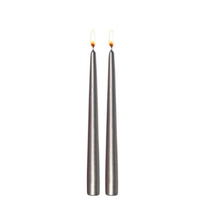 Picture of CANDLE TWIN 24CM-U.SILVE-98601