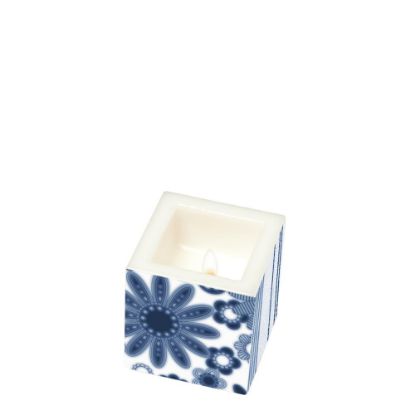 Picture of CANDLE 8X8X8-BLUE MOOD  -98715