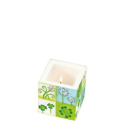 Picture of CANDLE 8X8X8-SHAMROCK&DA-98723