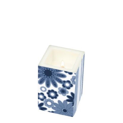 Picture of CANDLE 8X8X12-BLUE MOOD -98815