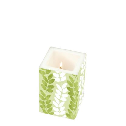 Picture of CANDLE 8X8X12-LEAVES DAN-98836