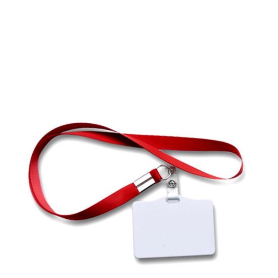 Εικόνα της LANYARD - RED with Name Badge 6.8x9cm