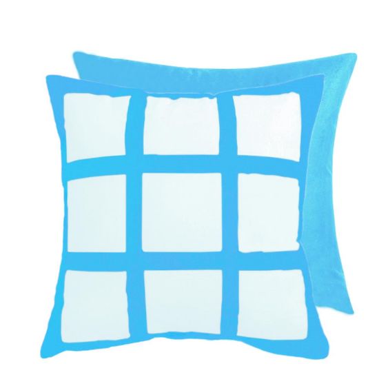 Εικόνα της Pillow Cover 40x40  (9 Panels) Blue Light Polyester