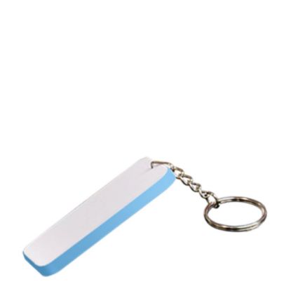Picture of Key-ring 48x68mm (Plastic 2-sided) BLUE LIGHT edge