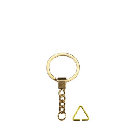 Picture of METAL ring (Gold) with Tab & Triangle