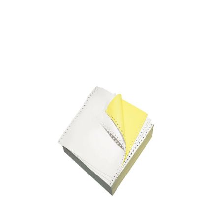 Picture of 6" x 12cm (2ply) WHITE/YELLOW (no side perforation)