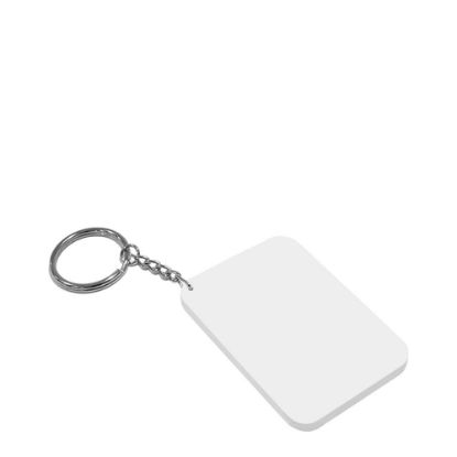 Picture of Key-ring 48x68mm (Plastic 2-sided) WHITE edge