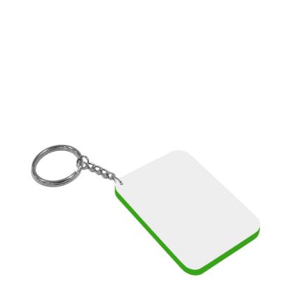 Picture of Key-ring 48x68mm (Plastic 2-sided) GREEN DARK edge