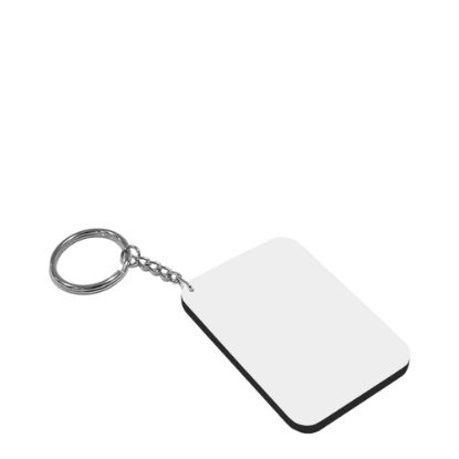 Picture of Key-ring 48x68mm (Plastic 2-sided) BLACK edge