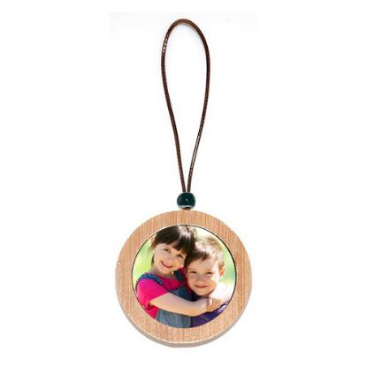 Picture of KEY-RING Bamboo (Round) 4.5x4.5cm