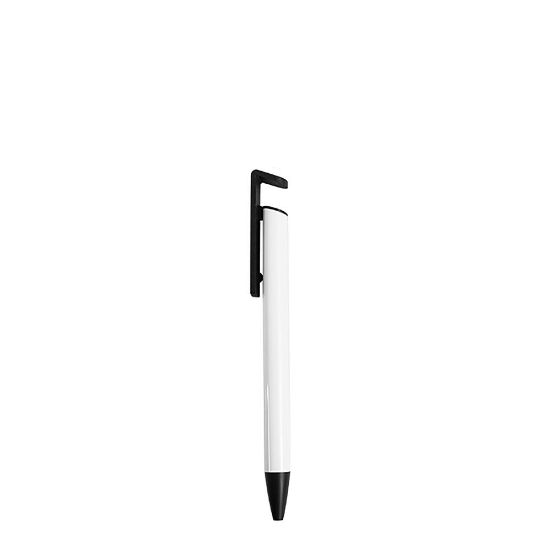 Picture of Ballpoint Pen WHITE Aluminium 12.5x1.5cm (with Shrink Wrap)