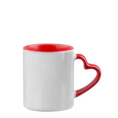 Picture of MUG 11oz. (Heart) Red handle