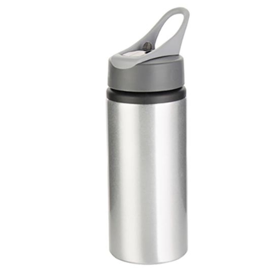 Picture of WATER BOTTLE - ALUMINUM (SILVER) 650ml handle