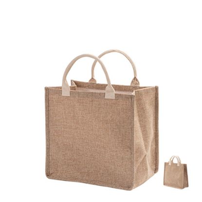Picture of Shopping Bag (Linen Brown) 45x34x20cm side gusset