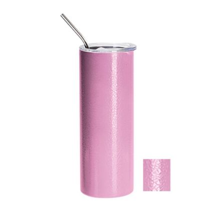 Picture of Skinny Tumbler 20oz (Crackle) Pink