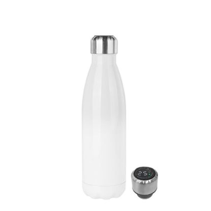 Picture of Bowling Bottle 500ml (WHITE) with Temperature Display