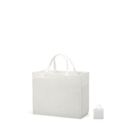 Picture of Shopping Bag (Linen White) 25x25x10cm side gusset