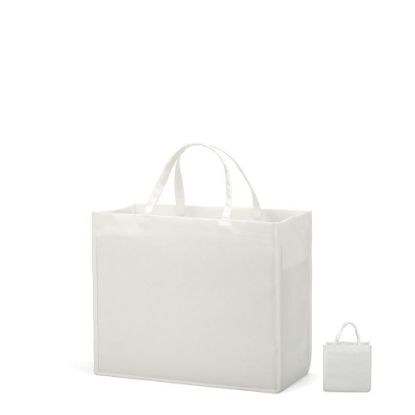 Picture of Shopping Bag (Linen White) 30x30x19cm side gusset