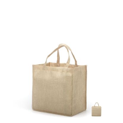 Picture of Shopping Bag (Burlap) 25x25x10cm side gusset