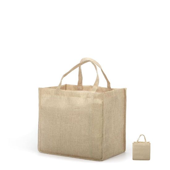 Picture of Shopping Bag (Burlap) 30x30x19cm side gusset