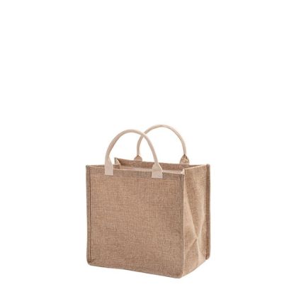 Picture of Shopping Bag (Linen Brown) 27x25x12cm side gusset
