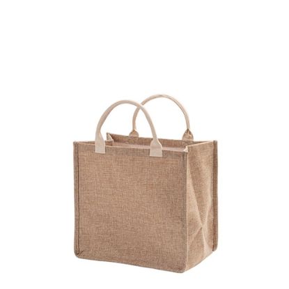 Picture of Shopping Bag (Linen Brown) 32x30x20cm side gusset
