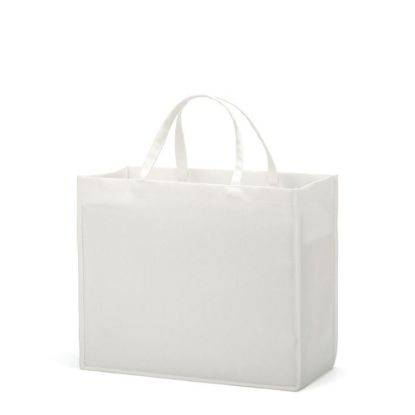 Picture of Shopping Bag (Linen White) 43x34x19cm side gusset
